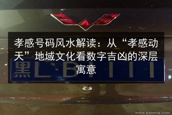 孝感号码风水解读:从“孝感动天”地域文化看数字吉凶的深层寓意 第3张 孝感号码风水解读:从“孝感动天”地域文化看数字吉凶的深层寓意 第3张