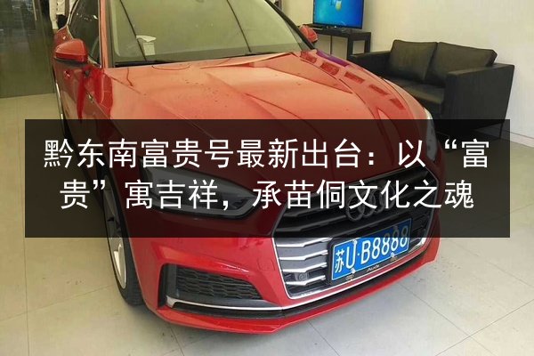 黔东南富贵号最新出台：以“富贵”寓吉祥，承苗侗文化之魂 第2张