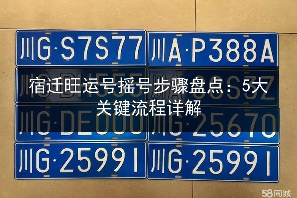 宿迁旺运号摇号步骤盘点：5大关键流程详解