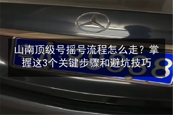 山南顶级号摇号流程怎么走？掌握这3个关键步骤和避坑技巧 第2张