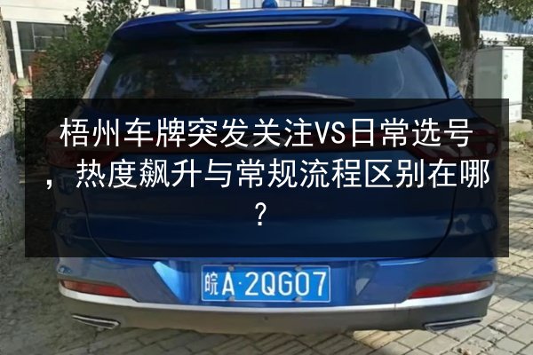 梧州车牌突发关注VS日常选号,热度飙升与常规流程区别在哪? 第2张 梧州车牌突发关注VS日常选号,热度飙升与常规流程区别在哪? 第2张
