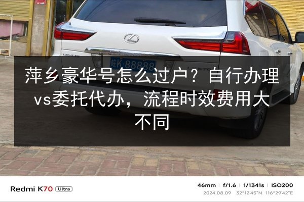 萍乡豪华号怎么过户？自行办理vs委托代办，流程时效费用大不同 第3张