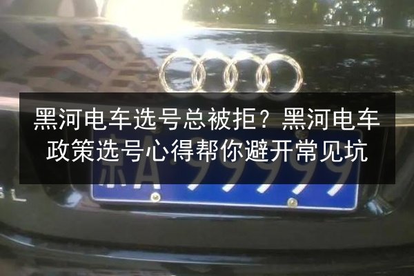 黑河电车选号总被拒?黑河电车政策选号心得帮你避开常见坑 第2张 黑河电车选号总被拒?黑河电车政策选号心得帮你避开常见坑 第2张