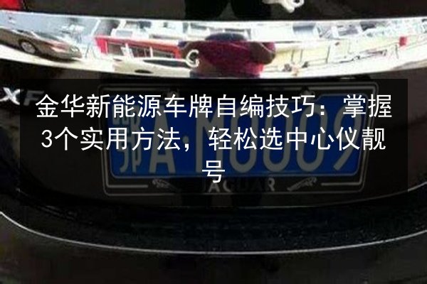 金华新能源车牌自编技巧：掌握3个实用方法，轻松选中心仪靓号