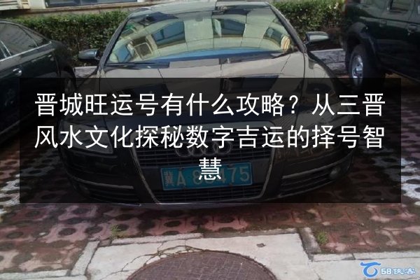 晋城旺运号有什么攻略？从三晋风水文化探秘数字吉运的择号智慧 第3张