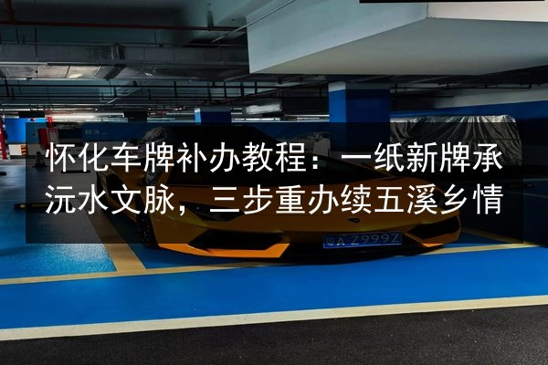 怀化车牌补办教程：一纸新牌承沅水文脉，三步重办续五溪乡情
