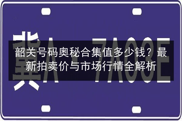 韶关号码奥秘合集值多少钱?最新拍卖价与市场行情全解析 第1张 韶关号码奥秘合集值多少钱?最新拍卖价与市场行情全解析 第1张