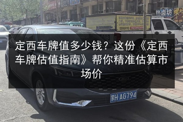 定西车牌值多少钱？这份《定西车牌估值指南》帮你精准估算市场价