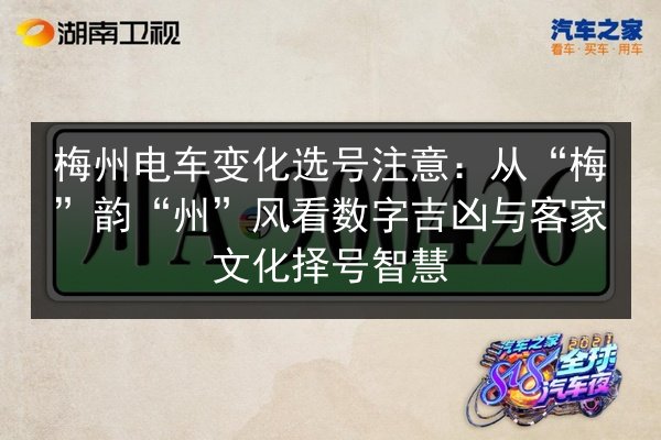 梅州电车变化选号注意:从“梅”韵“州”风看数字吉凶与客家文化择号智慧 第1张 梅州电车变化选号注意:从“梅”韵“州”风看数字吉凶与客家文化择号智慧 第1张