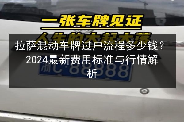 拉萨混动车牌过户流程多少钱？2024最新费用标准与行情解析 第3张