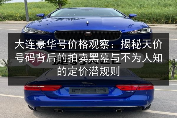 大连豪华号价格观察：揭秘天价号码背后的拍卖黑幕与不为人知的定价潜规则 第2张