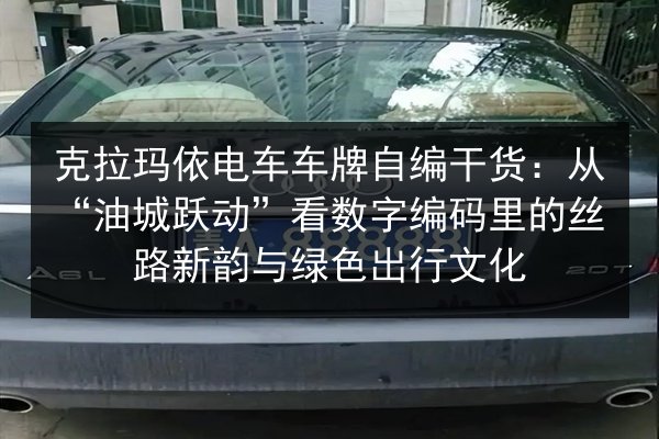 克拉玛依电车车牌自编干货:从“油城跃动”看数字编码里的丝路新韵与绿色出行文化 第3张 克拉玛依电车车牌自编干货:从“油城跃动”看数字编码里的丝路新韵与绿色出行文化 第3张