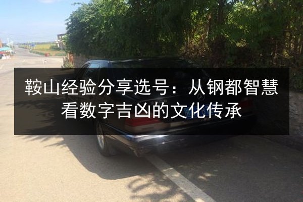 鞍山经验分享选号：从钢都智慧看数字吉凶的文化传承 第3张