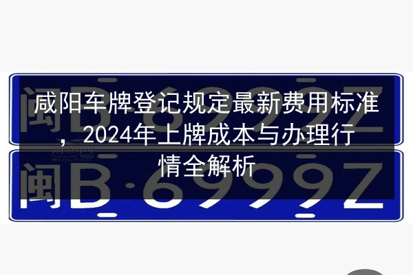 咸阳车牌登记规定最新费用标准，2024年上牌成本与办理行情全解析 第1张