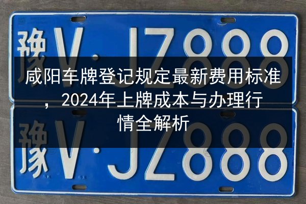 咸阳车牌登记规定最新费用标准，2024年上牌成本与办理行情全解析 第2张