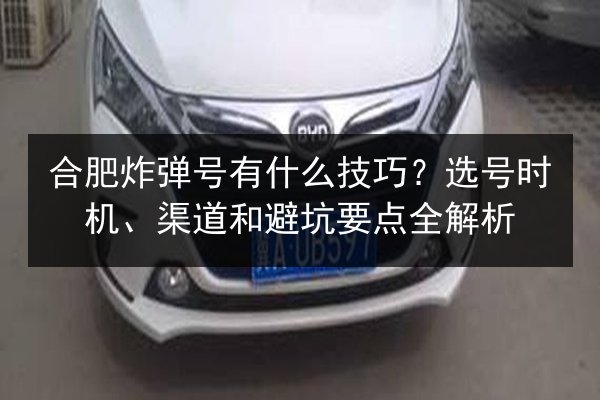 合肥炸弹号有什么技巧?选号时机、渠道和避坑要点全解析 第2张 合肥炸弹号有什么技巧?选号时机、渠道和避坑要点全解析 第2张