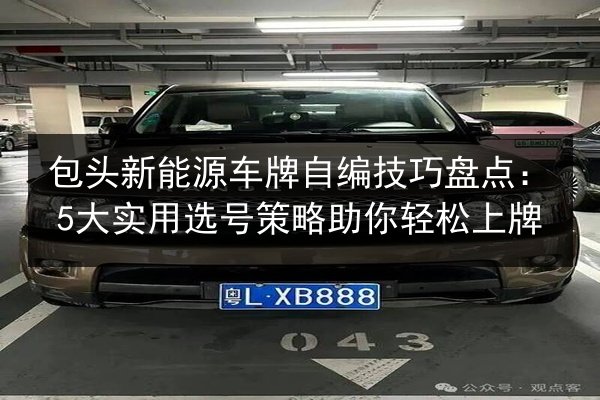 包头新能源车牌自编技巧盘点：5大实用选号策略助你轻松上牌 第2张