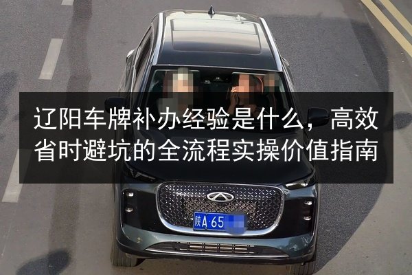 辽阳车牌补办经验是什么,高效省时避坑的全流程实操价值指南 第3张 辽阳车牌补办经验是什么,高效省时避坑的全流程实操价值指南 第3张