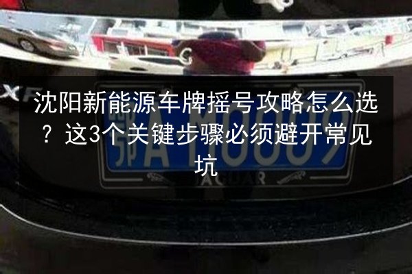 沈阳新能源车牌摇号攻略怎么选?这3个关键步骤必须避开常见坑 第2张 沈阳新能源车牌摇号攻略怎么选?这3个关键步骤必须避开常见坑 第2张