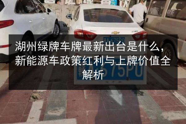 湖州绿牌车牌最新出台是什么，新能源车政策红利与上牌价值全解析
