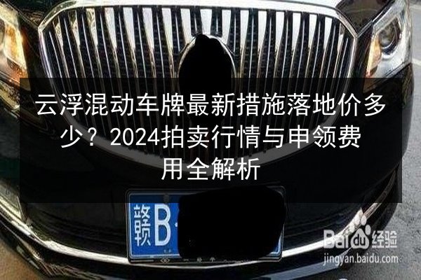 云浮混动车牌最新措施落地价多少？2024拍卖行情与申领费用全解析 第2张