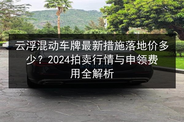 云浮混动车牌最新措施落地价多少？2024拍卖行情与申领费用全解析 第3张