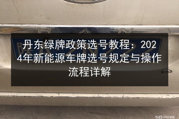 丹东绿牌政策选号教程：2024年新能源车牌选号规定与操作流程详解
