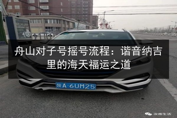 舟山对子号摇号流程：谐音纳吉里的海天福运之道 第3张