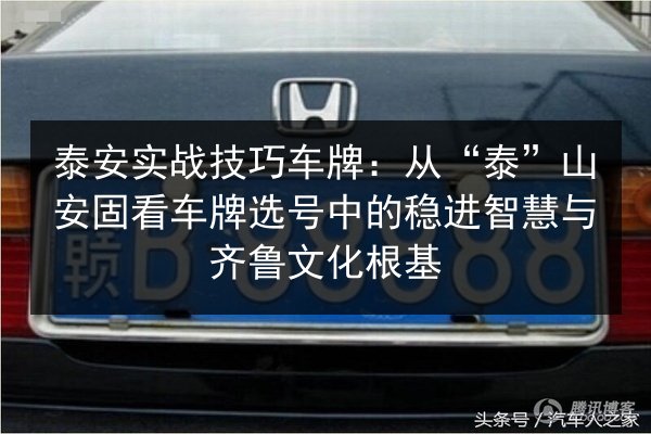 泰安实战技巧车牌：从“泰”山安固看车牌选号中的稳进智慧与齐鲁文化根基