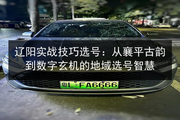 辽阳实战技巧选号:从襄平古韵到数字玄机的地域选号智慧 第2张 辽阳实战技巧选号:从襄平古韵到数字玄机的地域选号智慧 第2张