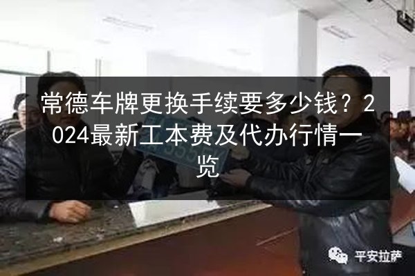 常德车牌更换手续要多少钱？2024最新工本费及代办行情一览 第2张