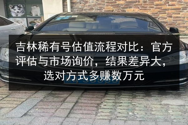 吉林稀有号估值流程对比:官方评估与市场询价,结果差异大,选对方式多赚数万元 第3张 吉林稀有号估值流程对比:官方评估与市场询价,结果差异大,选对方式多赚数万元 第3张