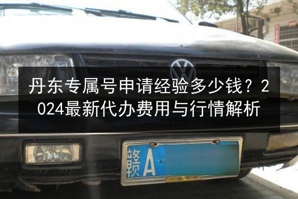 丹东专属号申请经验多少钱？2024最新代办费用与行情解析