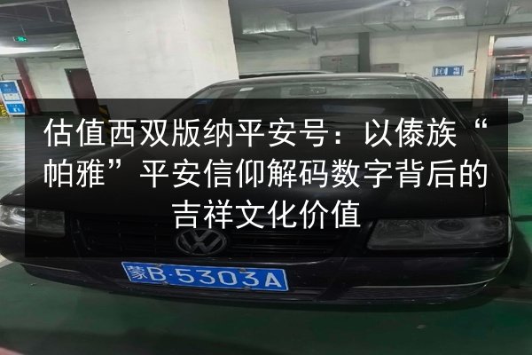 估值西双版纳平安号:以傣族“帕雅”平安信仰解码数字背后的吉祥文化价值 第2张 估值西双版纳平安号:以傣族“帕雅”平安信仰解码数字背后的吉祥文化价值 第2张
