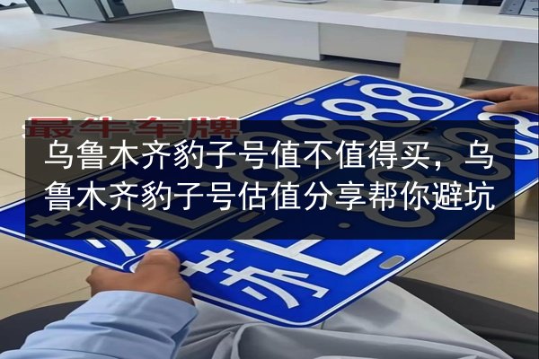 乌鲁木齐豹子号值不值得买，乌鲁木齐豹子号估值分享帮你避坑