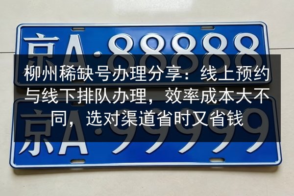 柳州稀缺号办理分享:线上预约与线下排队办理,效率成本大不同,选对渠道省时又省钱 第3张 柳州稀缺号办理分享:线上预约与线下排队办理,效率成本大不同,选对渠道省时又省钱 第3张