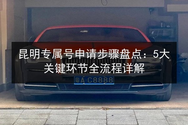 昆明专属号申请步骤盘点:5大关键环节全流程详解 第3张 昆明专属号申请步骤盘点:5大关键环节全流程详解 第3张