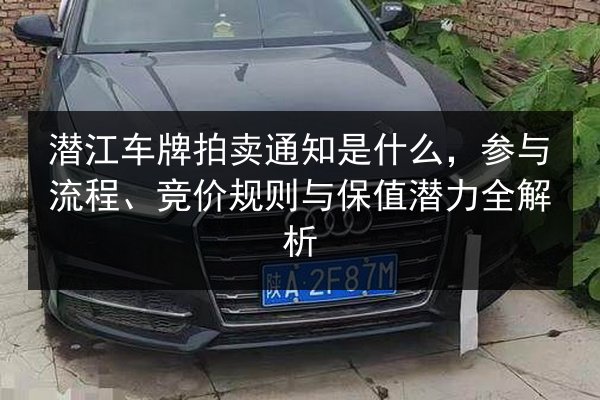 潜江车牌拍卖通知是什么，参与流程、竞价规则与保值潜力全解析