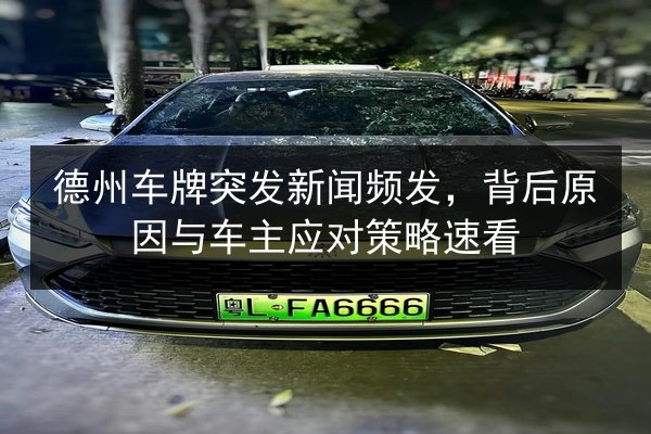 德州车牌突发新闻频发，背后原因与车主应对策略速看