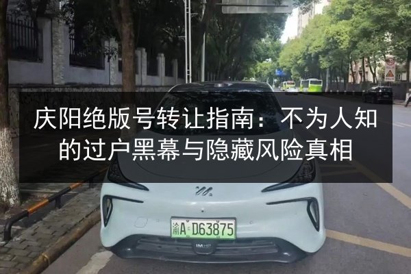 庆阳绝版号转让指南：不为人知的过户黑幕与隐藏风险真相