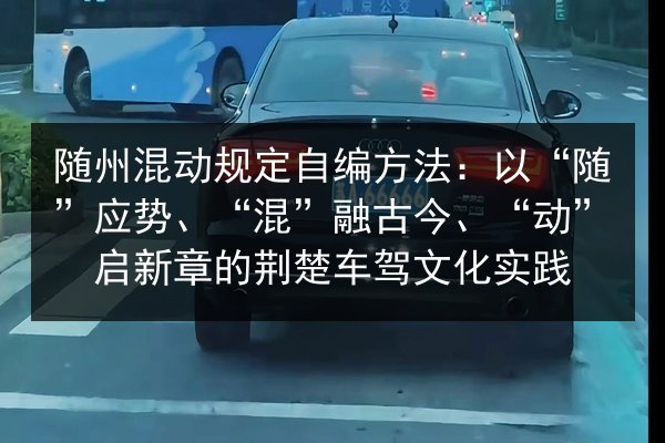 随州混动规定自编方法:以“随”应势、“混”融古今、“动”启新章的荆楚车驾文化实践 第3张 随州混动规定自编方法:以“随”应势、“混”融古今、“动”启新章的荆楚车驾文化实践 第3张