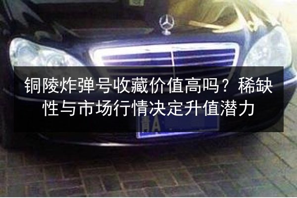铜陵炸弹号收藏价值高吗？稀缺性与市场行情决定升值潜力 第2张