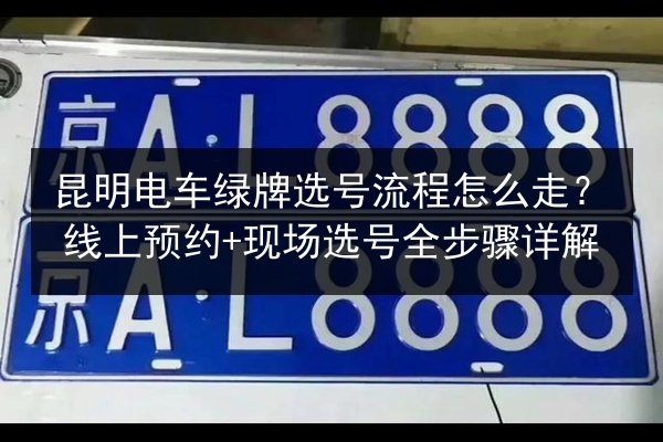 昆明电车绿牌选号流程怎么走?线上预约+现场选号全步骤详解 第2张 昆明电车绿牌选号流程怎么走?线上预约+现场选号全步骤详解 第2张