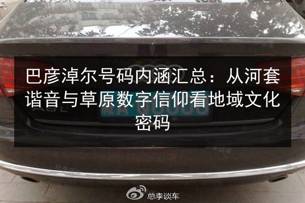 巴彦淖尔号码内涵汇总：从河套谐音与草原数字信仰看地域文化密码 第2张