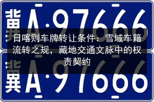 日喀则车牌转让条件：雪域车籍流转之规，藏地交通文脉中的权责契约 第3张