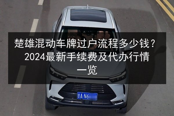 楚雄混动车牌过户流程多少钱？2024最新手续费及代办行情一览 第3张