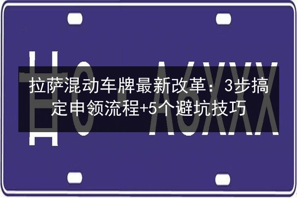 拉萨混动车牌最新改革：3步搞定申领流程+5个避坑技巧