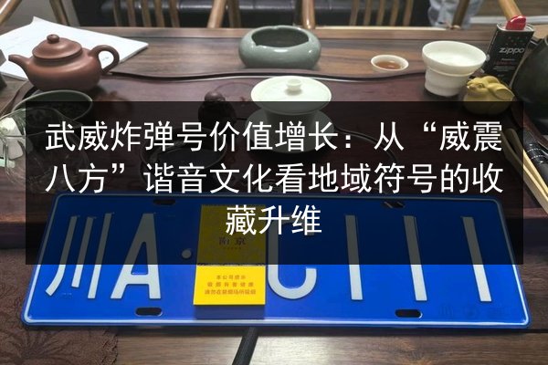 武威炸弹号价值增长：从“威震八方”谐音文化看地域符号的收藏升维