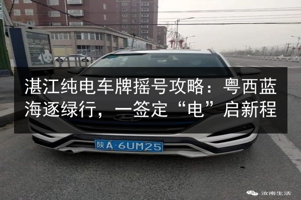 湛江纯电车牌摇号攻略:粤西蓝海逐绿行,一签定“电”启新程 第2张 湛江纯电车牌摇号攻略:粤西蓝海逐绿行,一签定“电”启新程 第2张