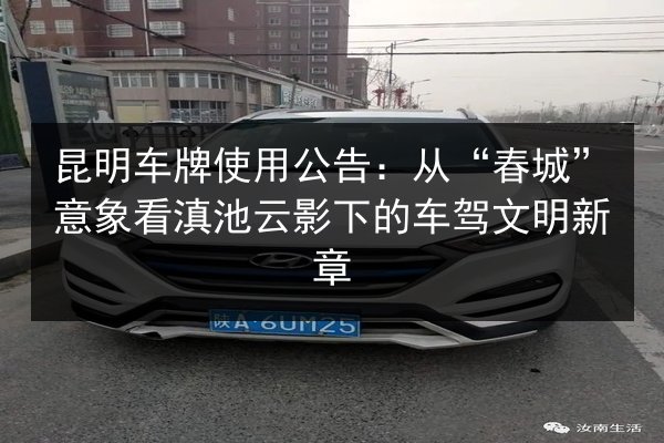 昆明车牌使用公告:从“春城”意象看滇池云影下的车驾文明新章 第3张 昆明车牌使用公告:从“春城”意象看滇池云影下的车驾文明新章 第3张